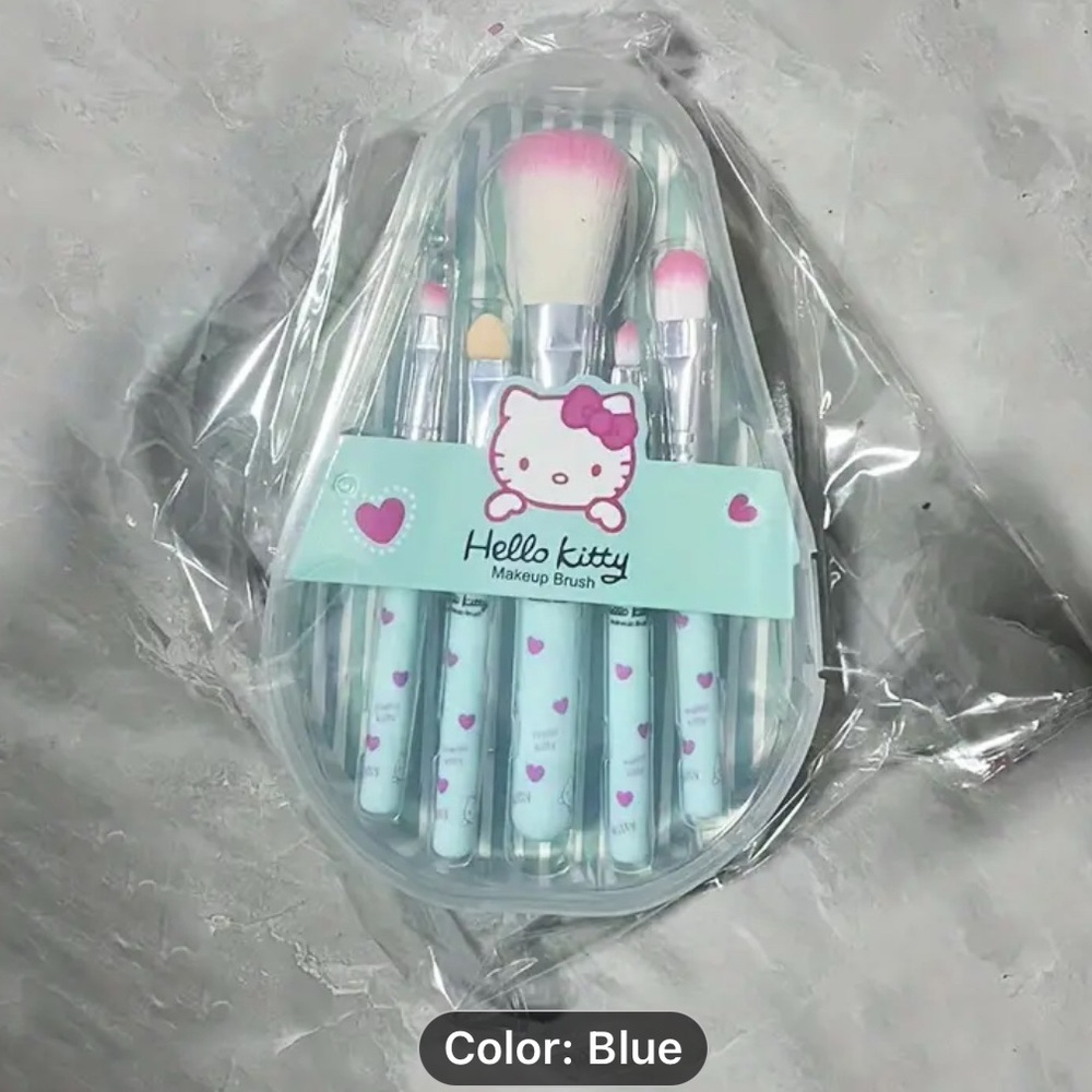 SANRIO Hello Kitty Makeup Brush Set - Blue and Yellow- COMING SOON PINK 💕